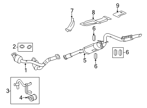 2014 Chevy Silverado 2500 HD Exhaust Components Diagram 1 - Thumbnail