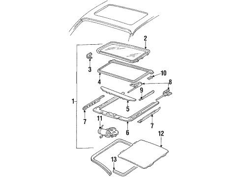 1990 Cadillac Eldorado Sunroof Diagram
