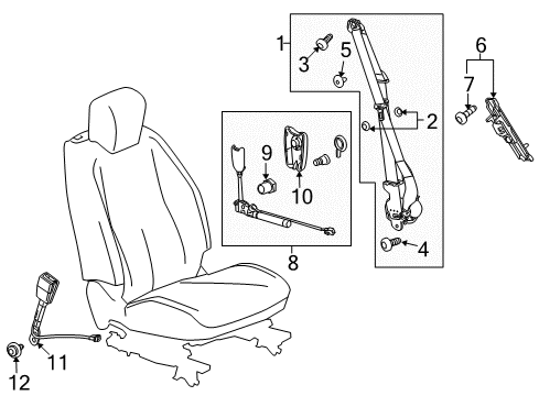 2017 Chevy Equinox Front Seat Belts Diagram