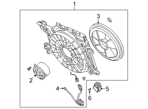 2005 Cadillac XLR Cooling System, Radiator, Water Pump, Cooling Fan Diagram 2 - Thumbnail