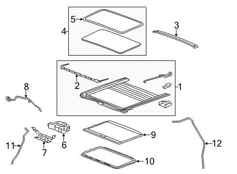 2014 Chevy Silverado 2500 HD Sunroof Diagram