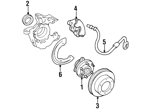 1993 GMC C1500 Front Brakes Diagram 2 - Thumbnail