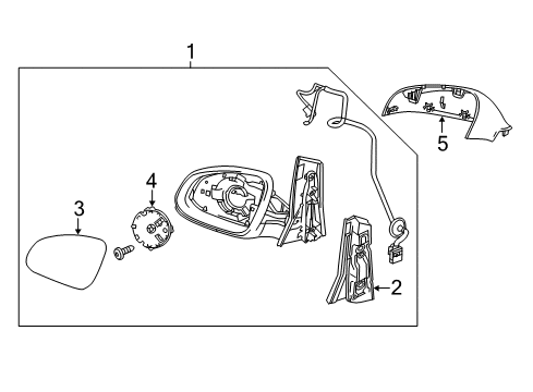 2017 Buick Verano Outside Mirrors Diagram