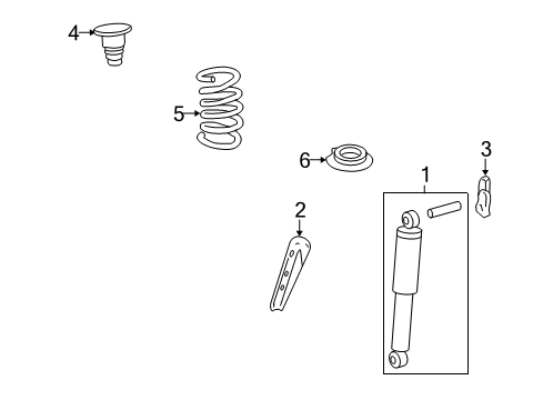 2010 Chevy Traverse Shocks & Components - Rear Diagram 2 - Thumbnail