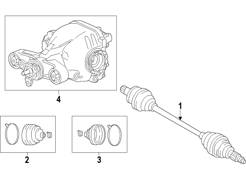 2014 Buick LaCrosse Rear Axle Shafts & Joints, Differential, Drive Axles, Propeller Shaft Diagram
