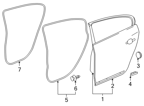2017 Buick Regal Rear Door Diagram
