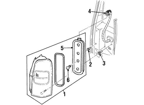 2000 Oldsmobile Silhouette Tail Lamps Diagram