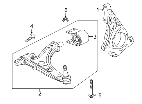 2024 Chevy Malibu Front Suspension Components Diagram