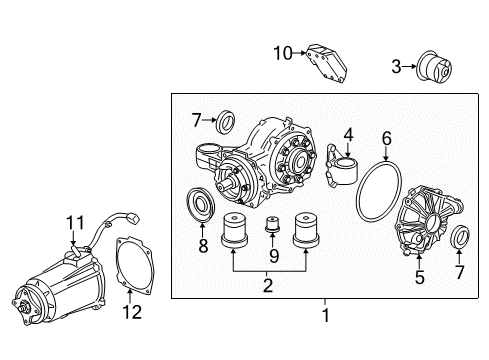 2012 Chevy Captiva Sport Differential Assy Rear Bushing Diagram for 20914916