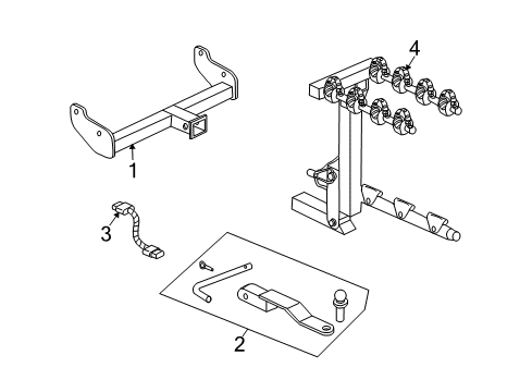 2002 Saturn Vue Trailer Hitch Components Diagram