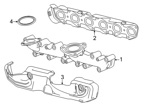 2022 Chevy Silverado 1500 Exhaust Manifold Diagram 1 - Thumbnail