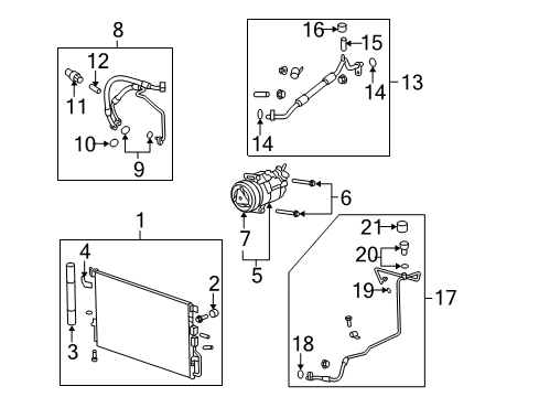 2015 GMC Terrain Compressor Diagram for 86811092
