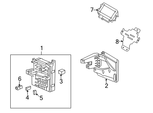 2009 Cadillac CTS Electrical Components Diagram 6 - Thumbnail
