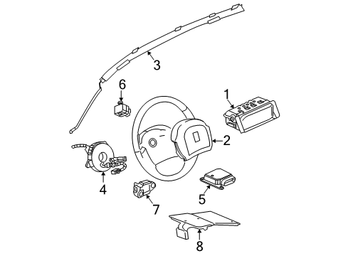 2005 Chevy Equinox Air Bag Components Diagram