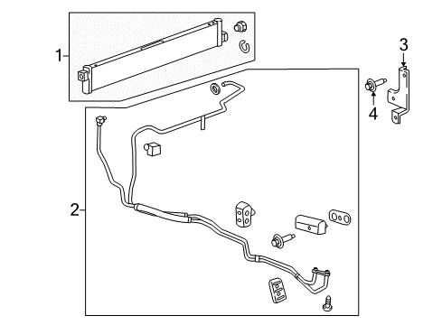 2018 Cadillac CT6 Hose & Tube Assembly Diagram for 84440484