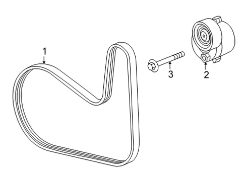 2021 Buick Envision Belts & Pulleys Diagram