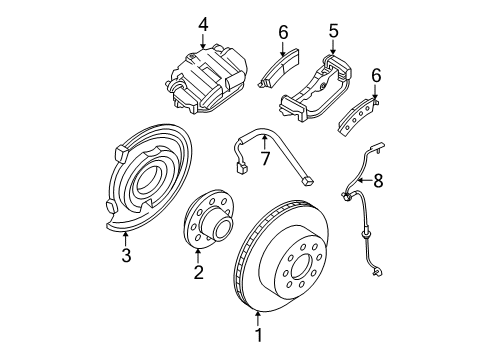 2012 Cadillac Escalade EXT Rear Brakes Diagram