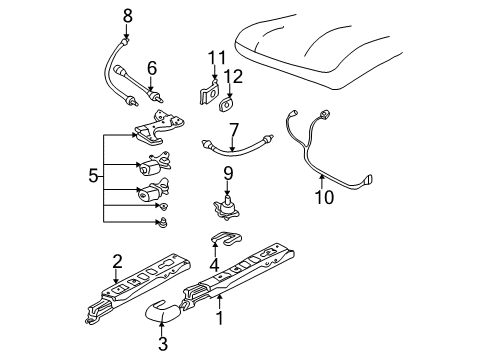 2002 Oldsmobile Alero Tracks & Components Diagram 2 - Thumbnail
