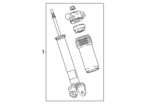 2017 Chevy Corvette Shocks & Components - Rear Diagram 2 - Thumbnail