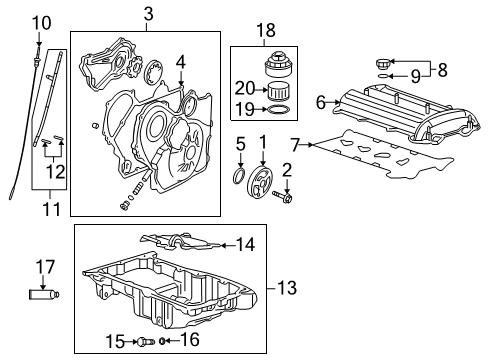 2004 Saturn Ion Air Filter Diagram for 22679620