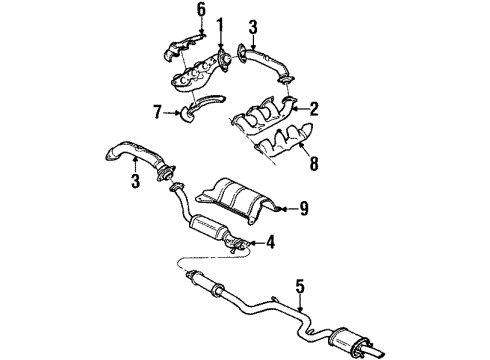 1998 Pontiac Grand Prix Exhaust Components Diagram 3 - Thumbnail