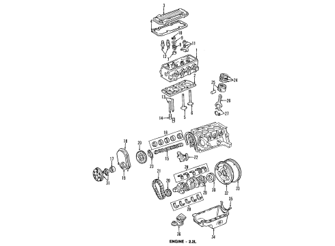 1997 Chevy S10 Tensioner Diagram for 12363192