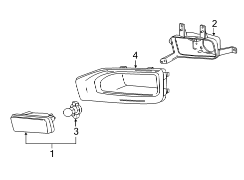 2017 GMC Yukon Fog Lamps Diagram