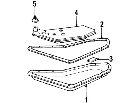 1997 Oldsmobile Achieva Transaxle Parts Diagram