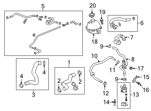 2019 Chevy Equinox Radiator & Components Diagram 6 - Thumbnail