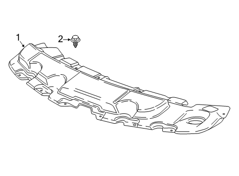 2022 Buick Enclave Splash Shields Diagram