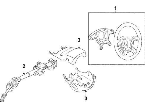 2006 Pontiac GTO Steering Column, Steering Wheel Diagram 2 - Thumbnail