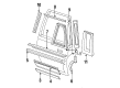 Cadillac DeVille Window Regulator Diagram - 20738836