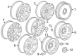 Chevy Silverado 1500 Wheel Cover Diagram - 84267795