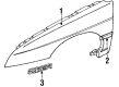 Chevy Cavalier Emblem Diagram - 20547590