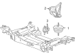 2008 Cadillac XLR Engine Mount Bracket Diagram - 10438291