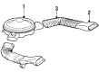 Pontiac Air Intake Coupling Diagram - 14083990