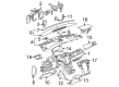 2008 Cadillac Escalade EXT Dash Panel Vent Portion Covers Diagram - 15941682