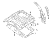 2004 Chevy Tracker Floor Pan Diagram - 30026897