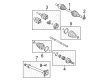 2014 Buick Enclave CV Joint Diagram - 15855622