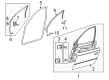 2004 Pontiac GTO Door Seal Diagram - 92055872