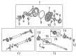 Cadillac Drive Shaft Diagram - 84055550