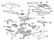 2020 Cadillac CT6 Seat Cushion Pad Diagram - 84008953