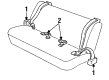 1999 Cadillac DeVille Seat Belt Diagram - 12530861
