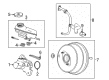 Cadillac Brake Booster Vacuum Hose Diagram - 23175900