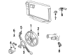 Pontiac Cooling Fan Bracket Diagram - 22105708