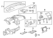 2008 GMC Acadia Dash Panel Vent Portion Covers Diagram - 20825954