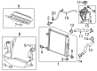 Cadillac Radiator Diagram - 22966123