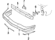 Oldsmobile Cutlass Calais Bumper Diagram - 22548637