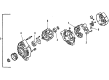 Chevy Spectrum Alternator Bracket Diagram - 94101256