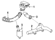 Chevy Beretta Air Intake Coupling Diagram - 25098900